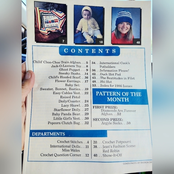Vintage Crochet World Magazine October 1987 - Picture 2 of 7